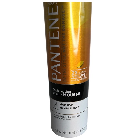 🆕 Pantene Pro V Triple Action Volume Mousse Level 4 Maximum Hold - Picture 4 of 6